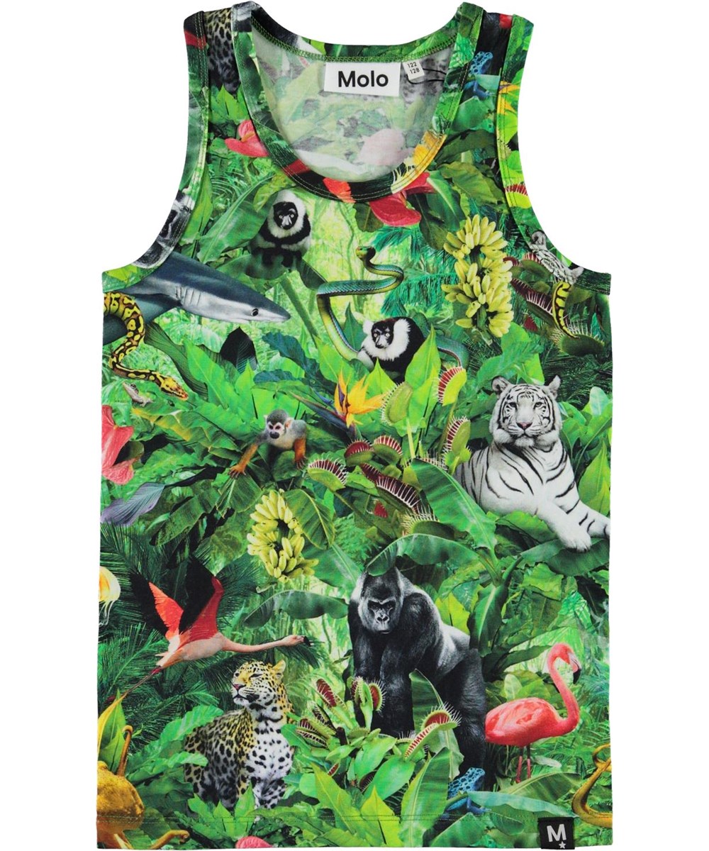 Jim - Fantasy Jungle - Biologische hemd met dierenprint