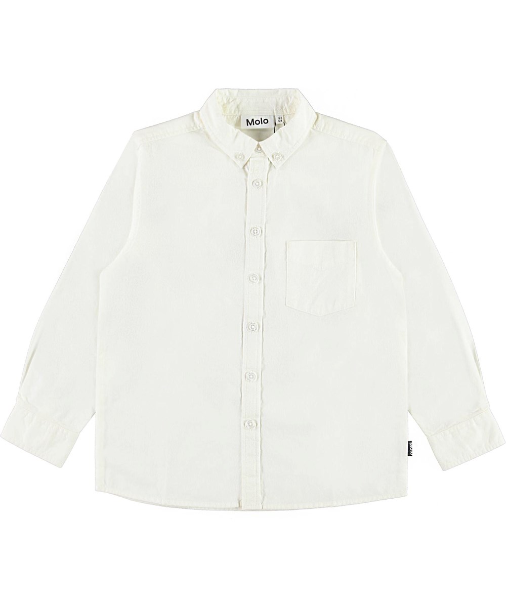 Reex - White Star - Klassieke witte katoenen blouse