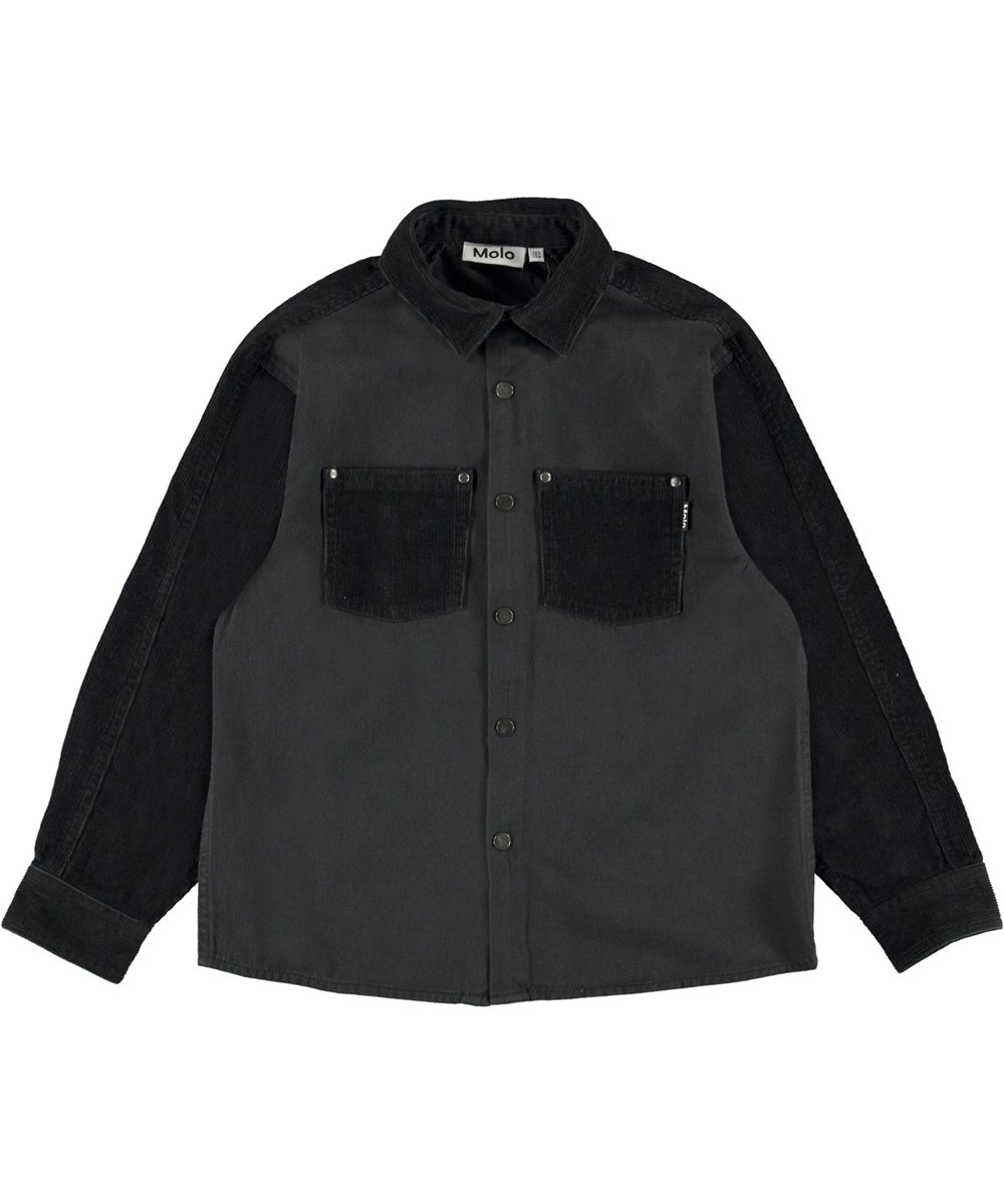 Rhyme - Black - Zwarte corduroy blouse