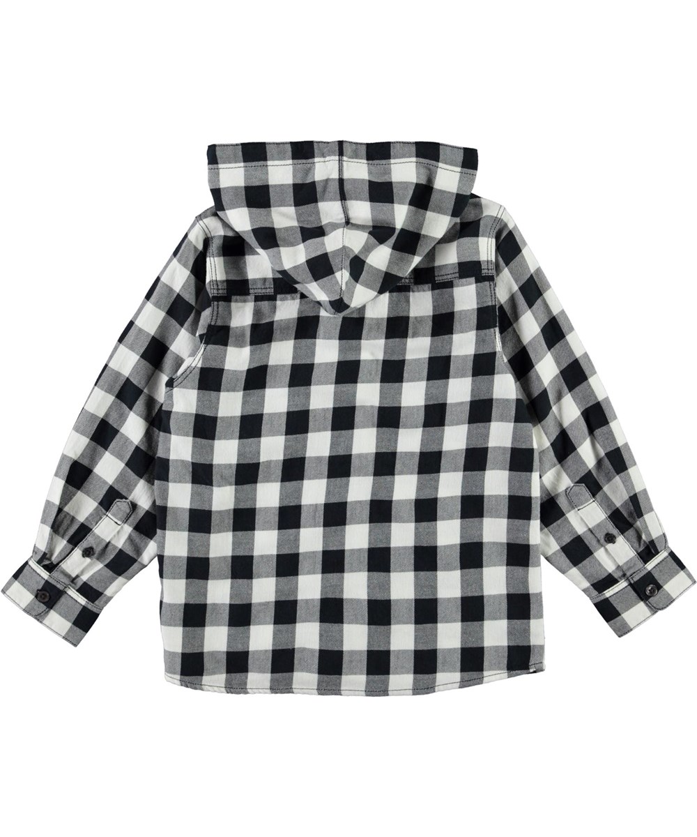 Rizz - Check - Zwart, wit en grijs geblokte blouse