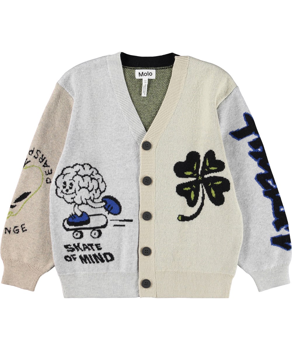 Burt - Neutral Mix - Gebreid kindervest gemaakt van katoen/wol in vele kleuren.