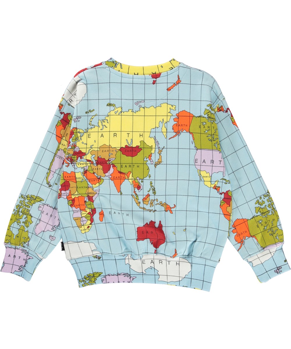 Mattis - Atlas - Lichtblauwe biologische atlas sweater