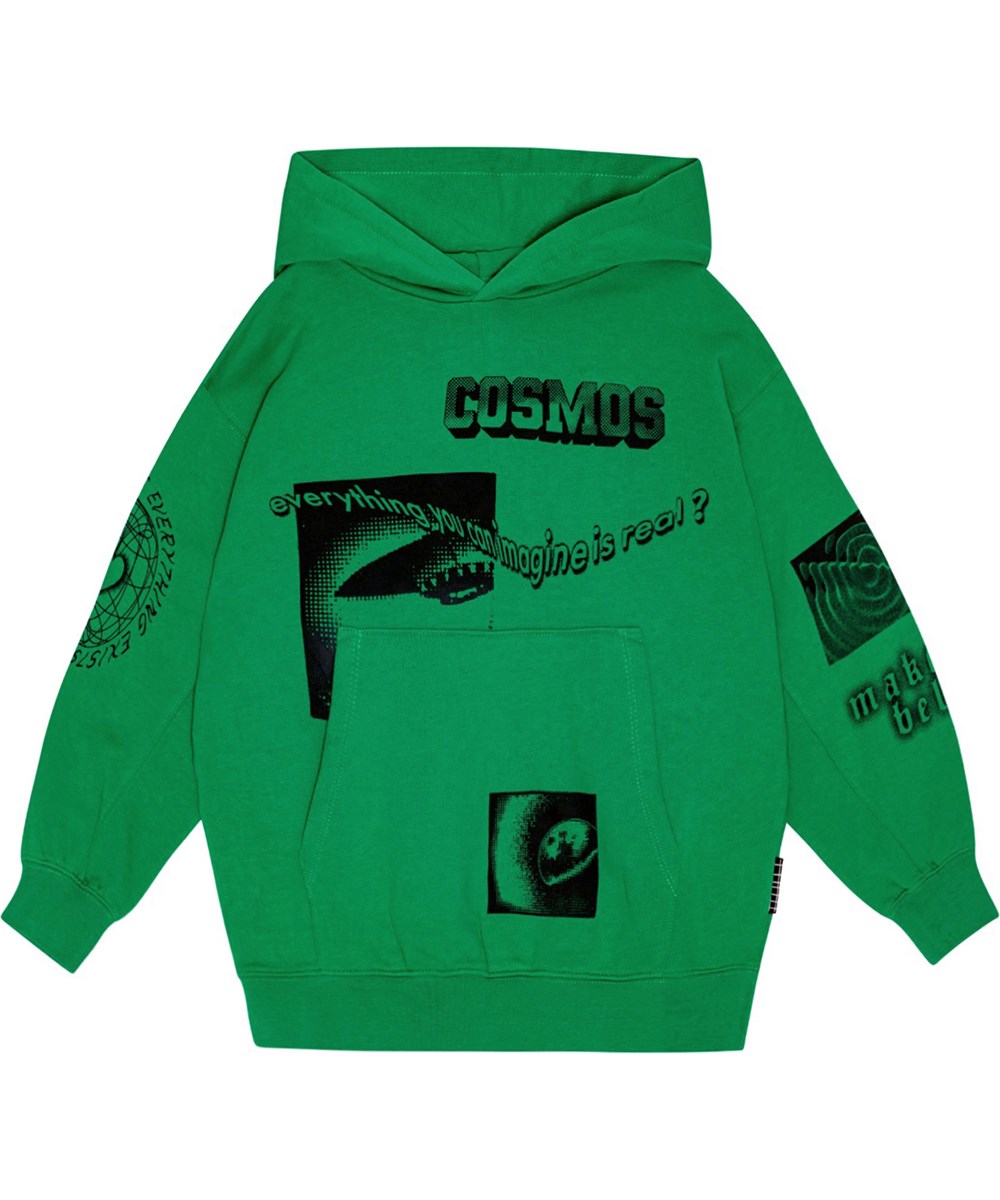 Maxx - Fresh Pine - Groene hoodie met een all-over helaal geïnspireerde print.