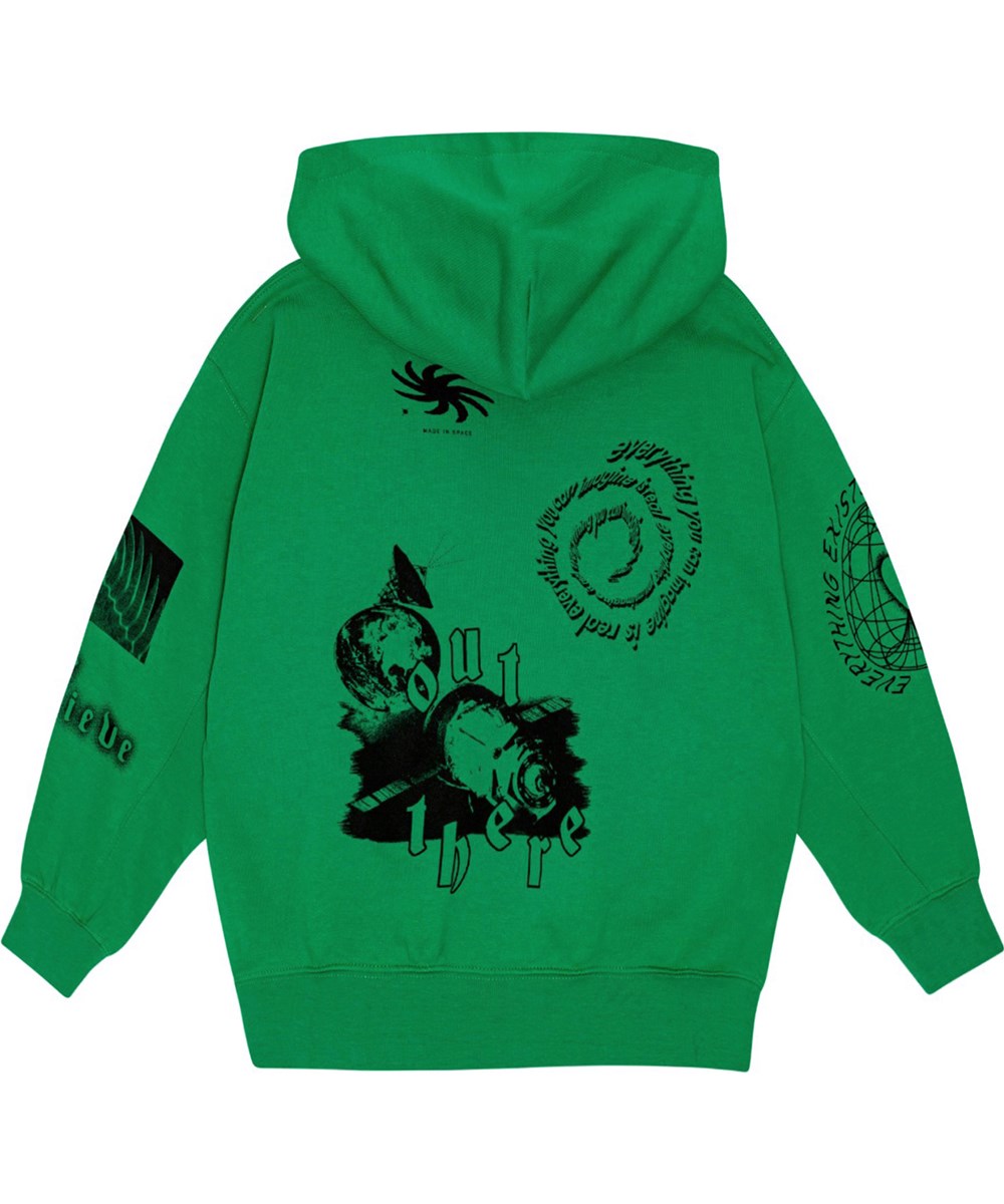 Maxx - Fresh Pine - Groene hoodie met een all-over helaal geïnspireerde print.