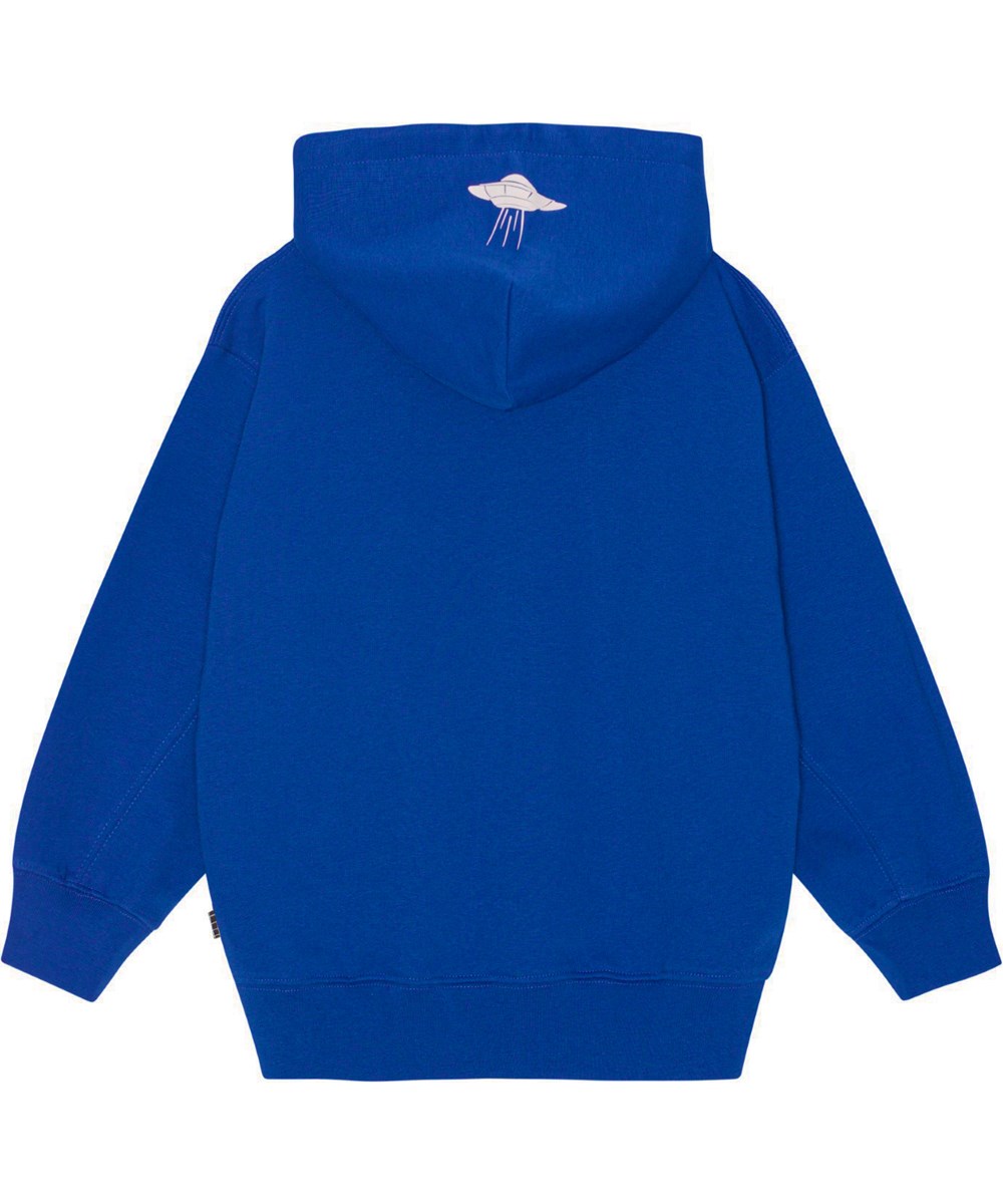 Mazz - Reef Blue - Blauwe hoodie met rits
