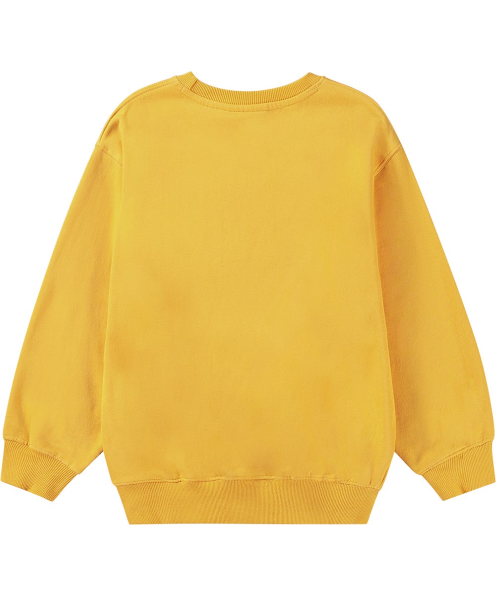 Memphis - Brilliance - Biologisch katoenen sweater met een print van een lachend pixelsmiley.