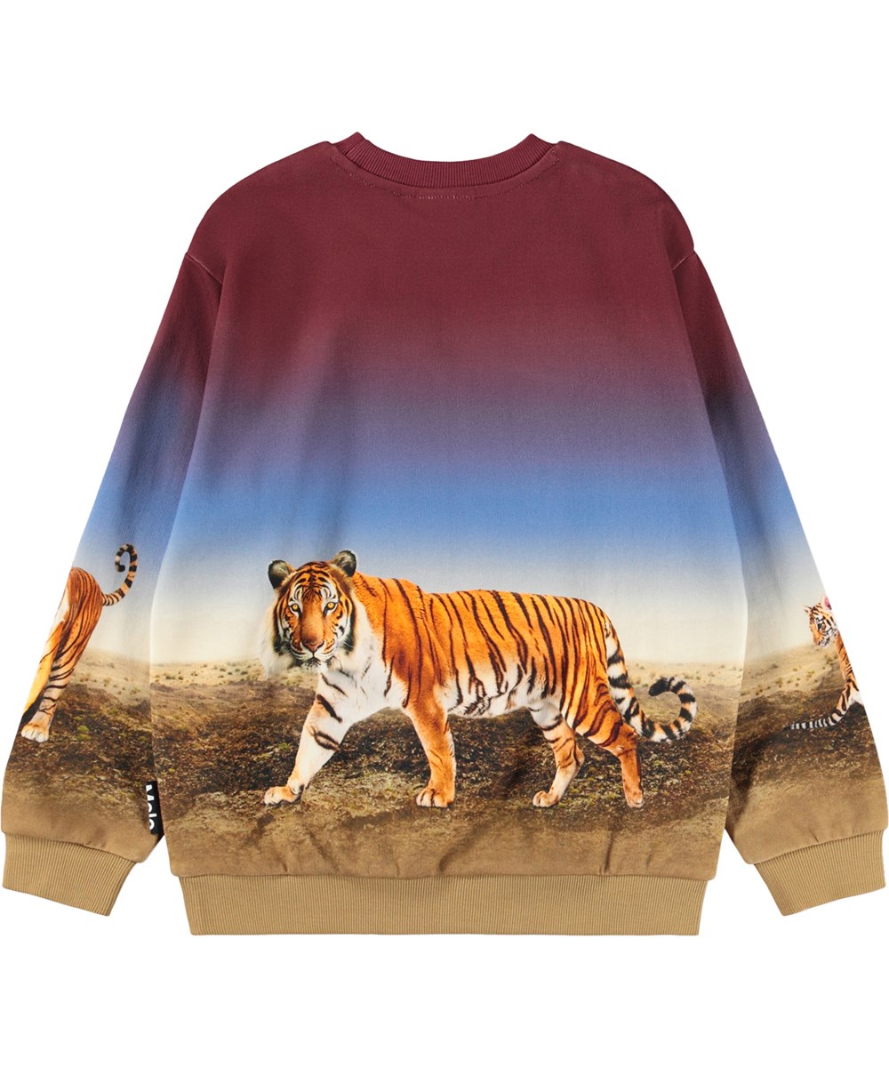 Miksi - Bengal Tiger - Kindersweater met een tijgerprint gemaakt van biologisch katoen 