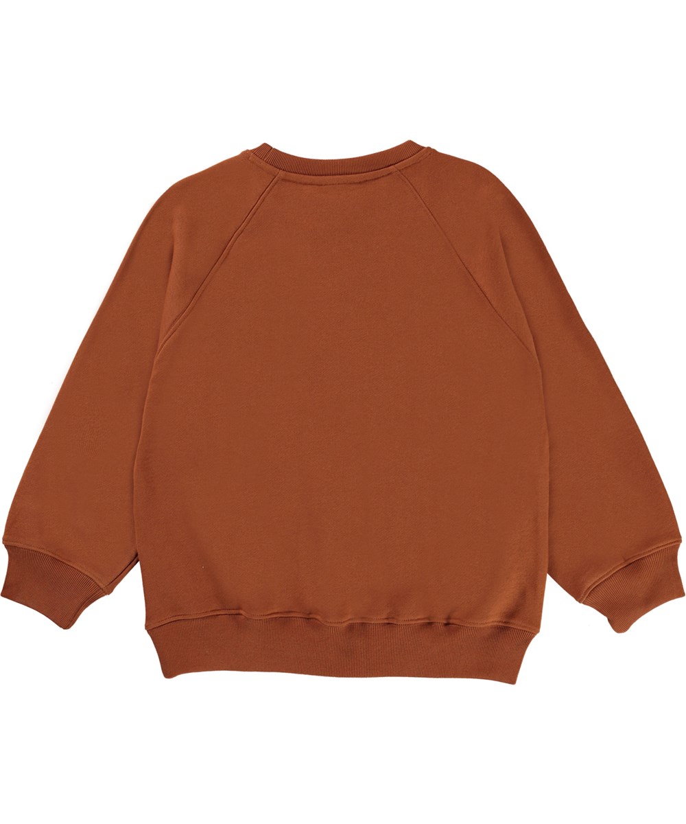 Mir - Tawny Brown - Bruine biologische sweater met Molo logo