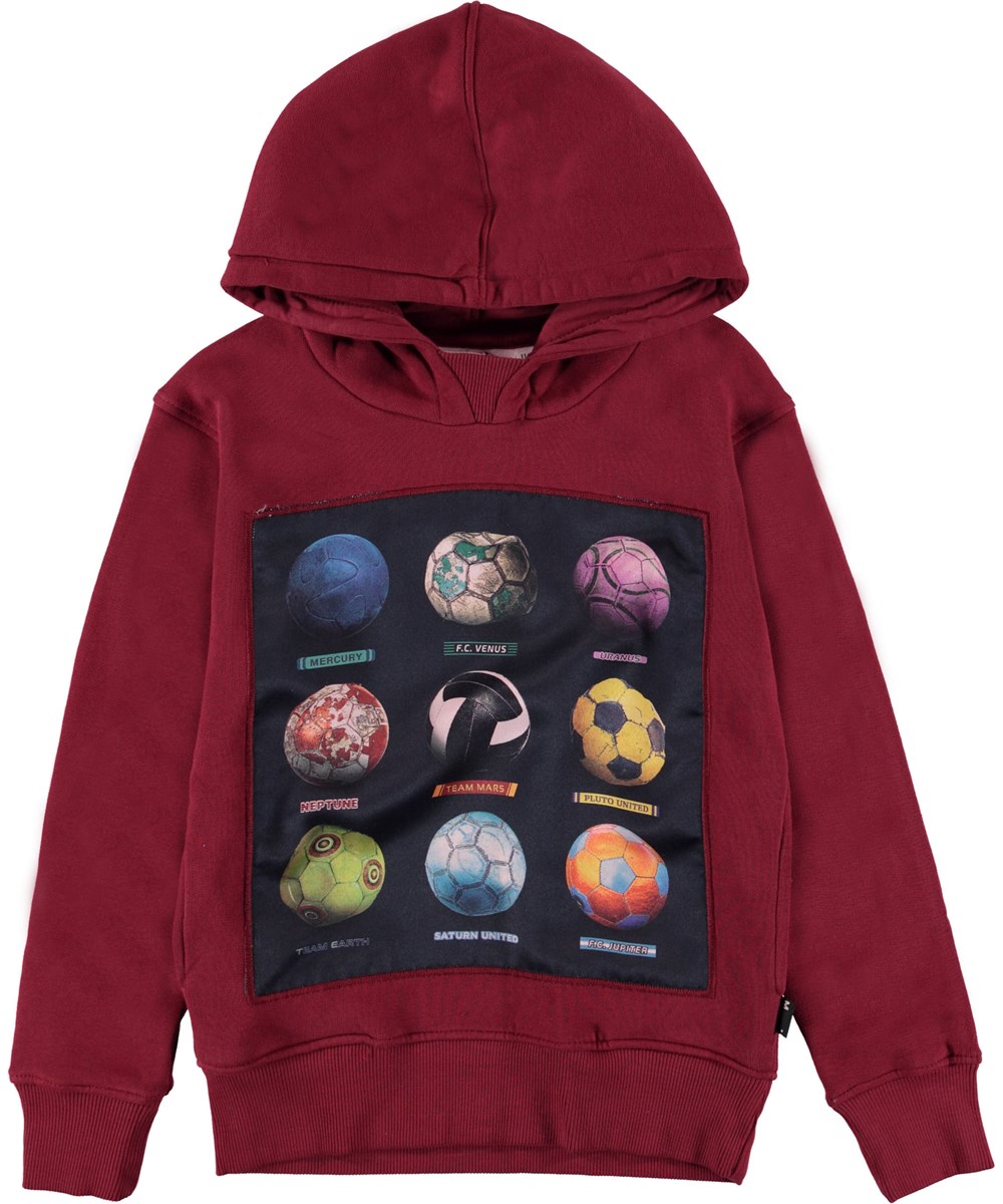 Mix - Wild Madder - Hoodie met voetbalplaneten.