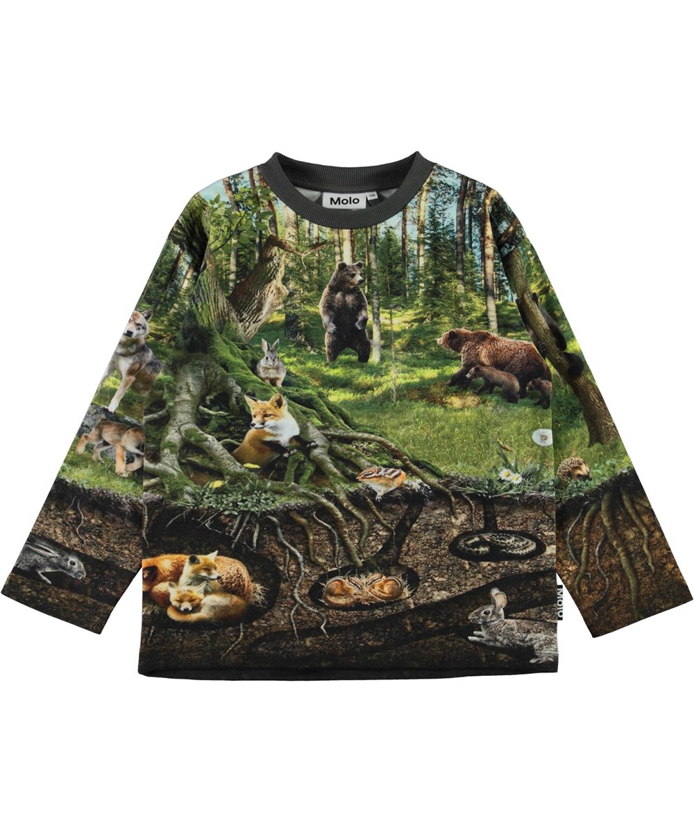 Mountoo - Forest Living - Shirt met lange mouwen en bosdieren