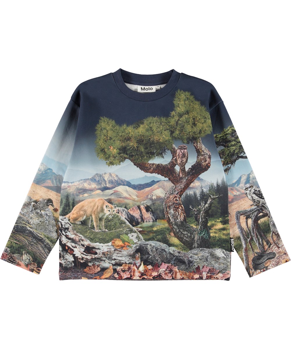 Mountoo - One With Nature - Sweater met een print van de natuur en de dieren