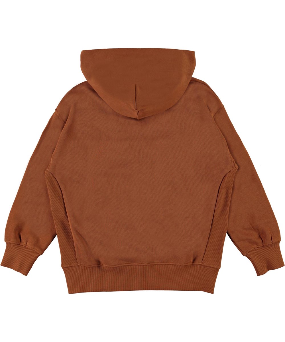 Moz - Iron - Bruine biologische hoodie 