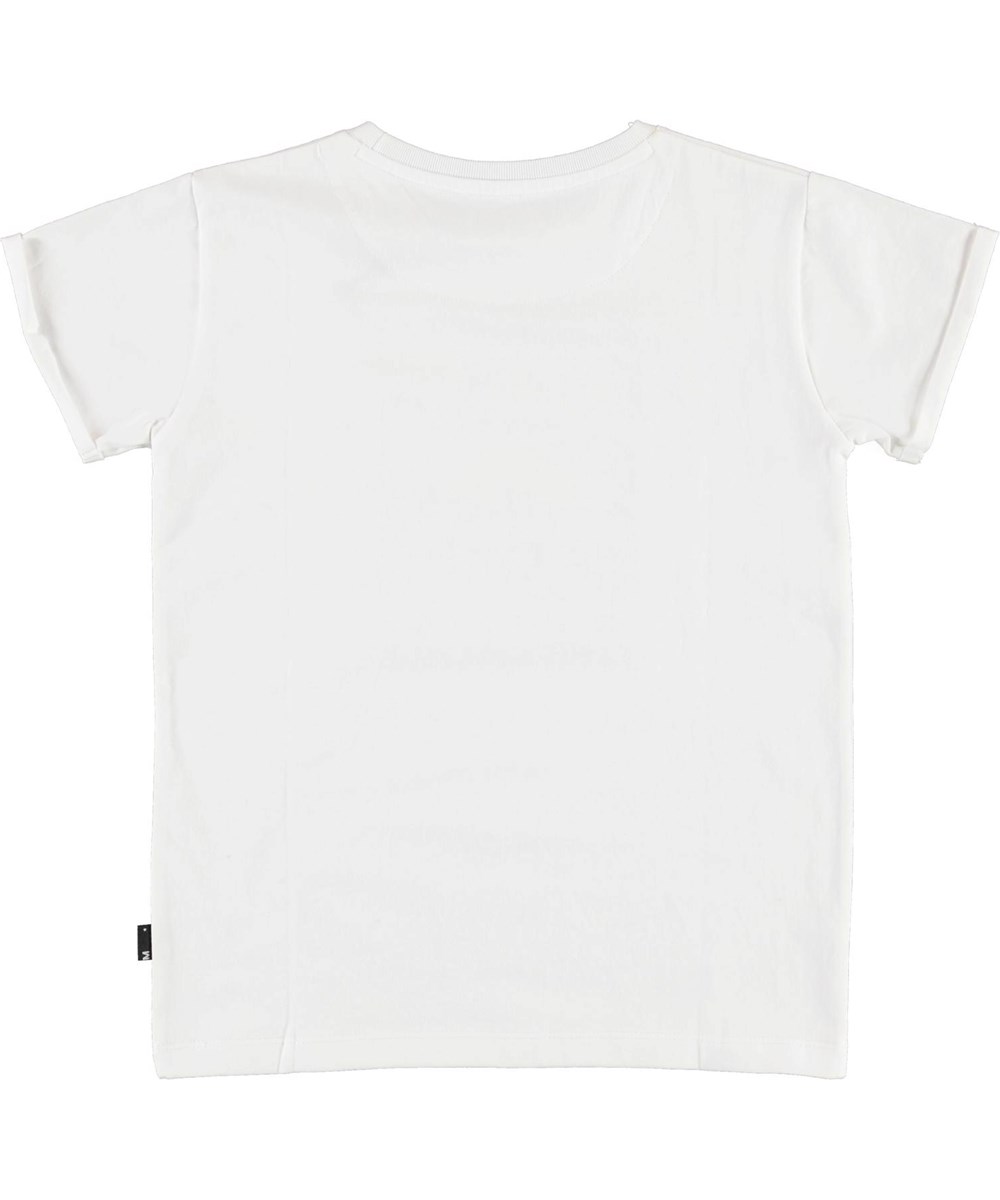 Rafe - White - Wit biologisch t-shirt met California print 