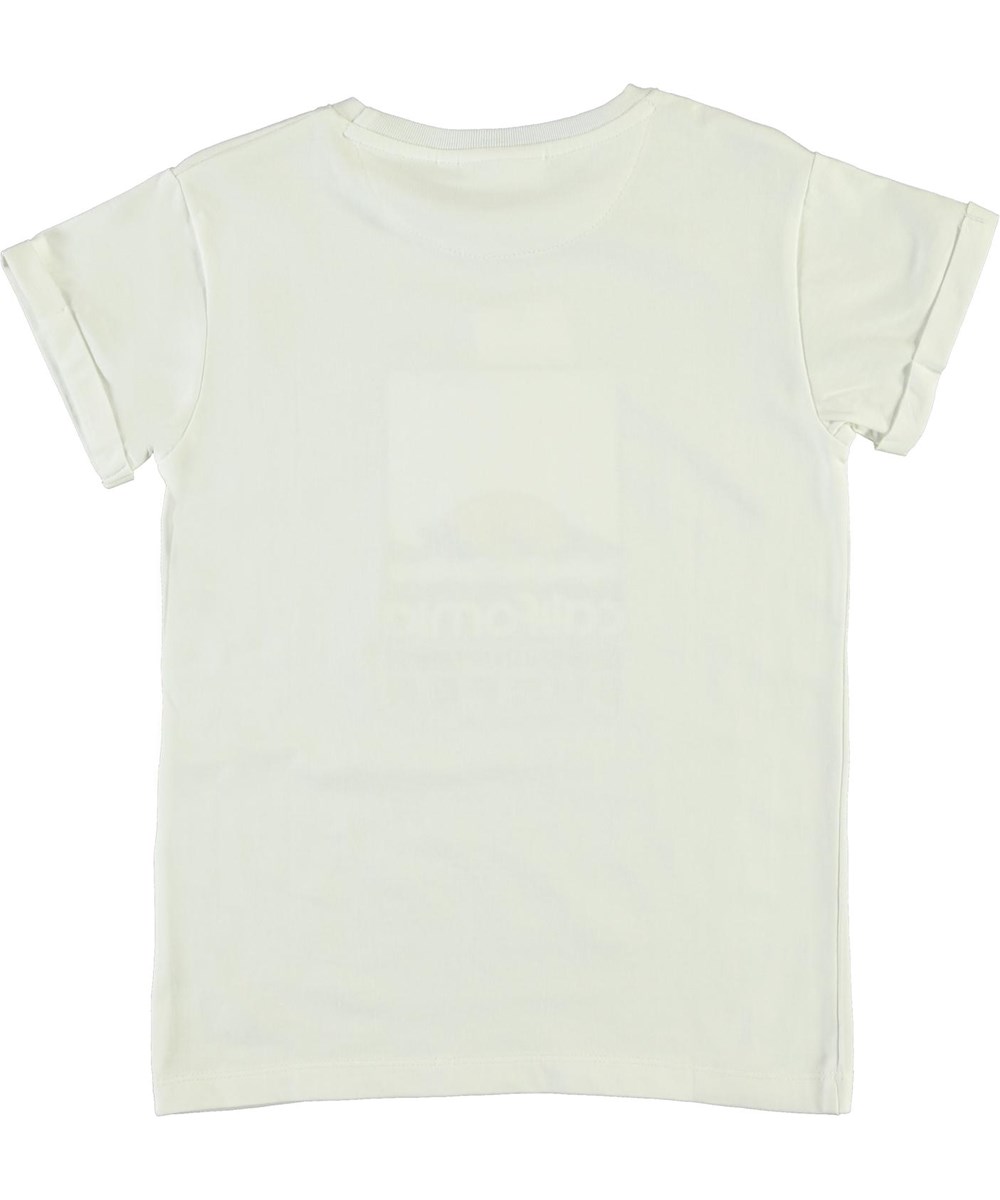 Rafe - White - Witte biologische t-shirt met een California print