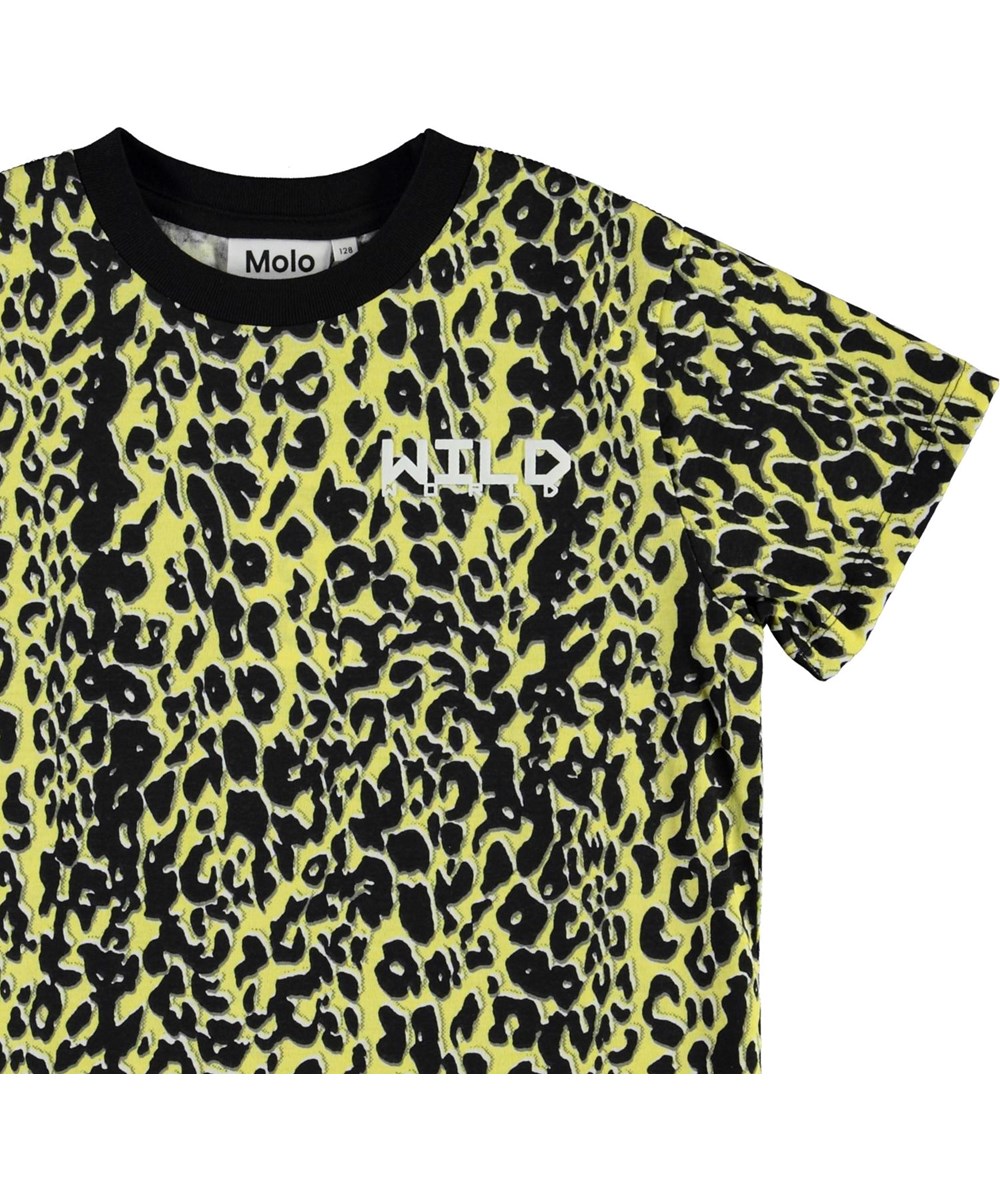 Rame - Shadow Leopard - Gele en zwarte luipaard t-shirt