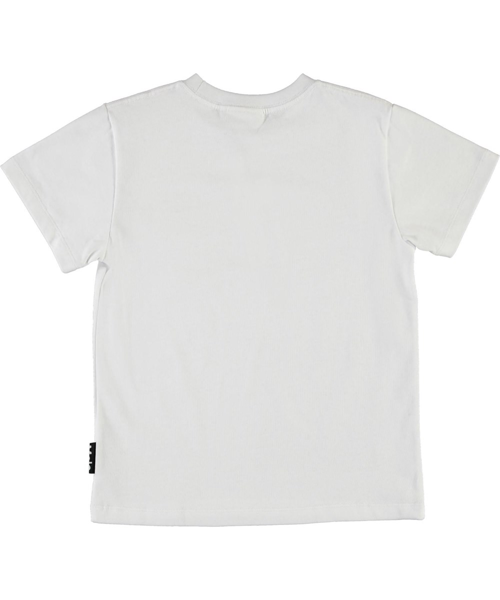 Rame - Universal Skate - Witte biologische t-shirt met skater print