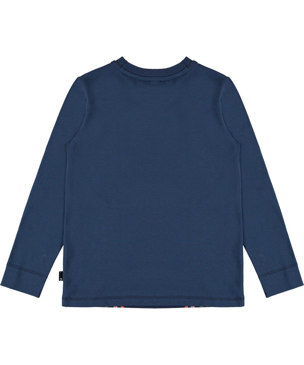 Raso - Tree Of Life - Blauwe shirt met boom en dieren