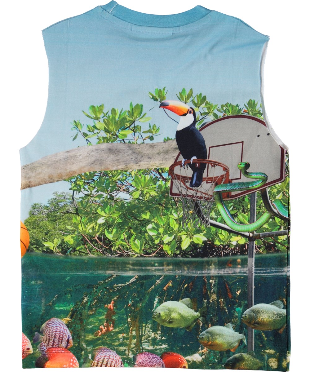 Ray - Jungle Fever - Tanktop met panterprint.