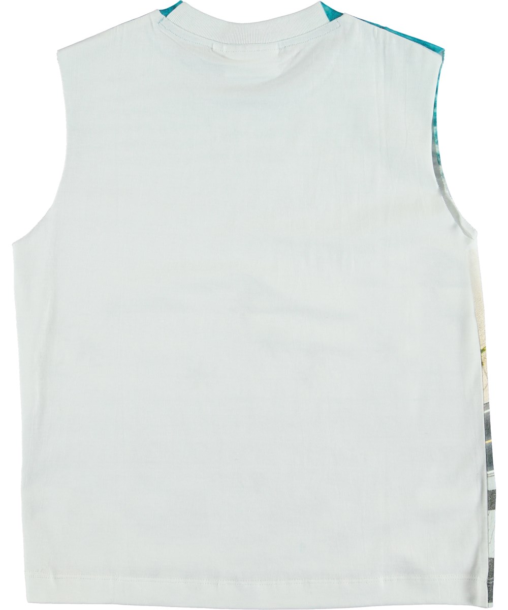 Ray - Playa - Tanktop met strandprint.