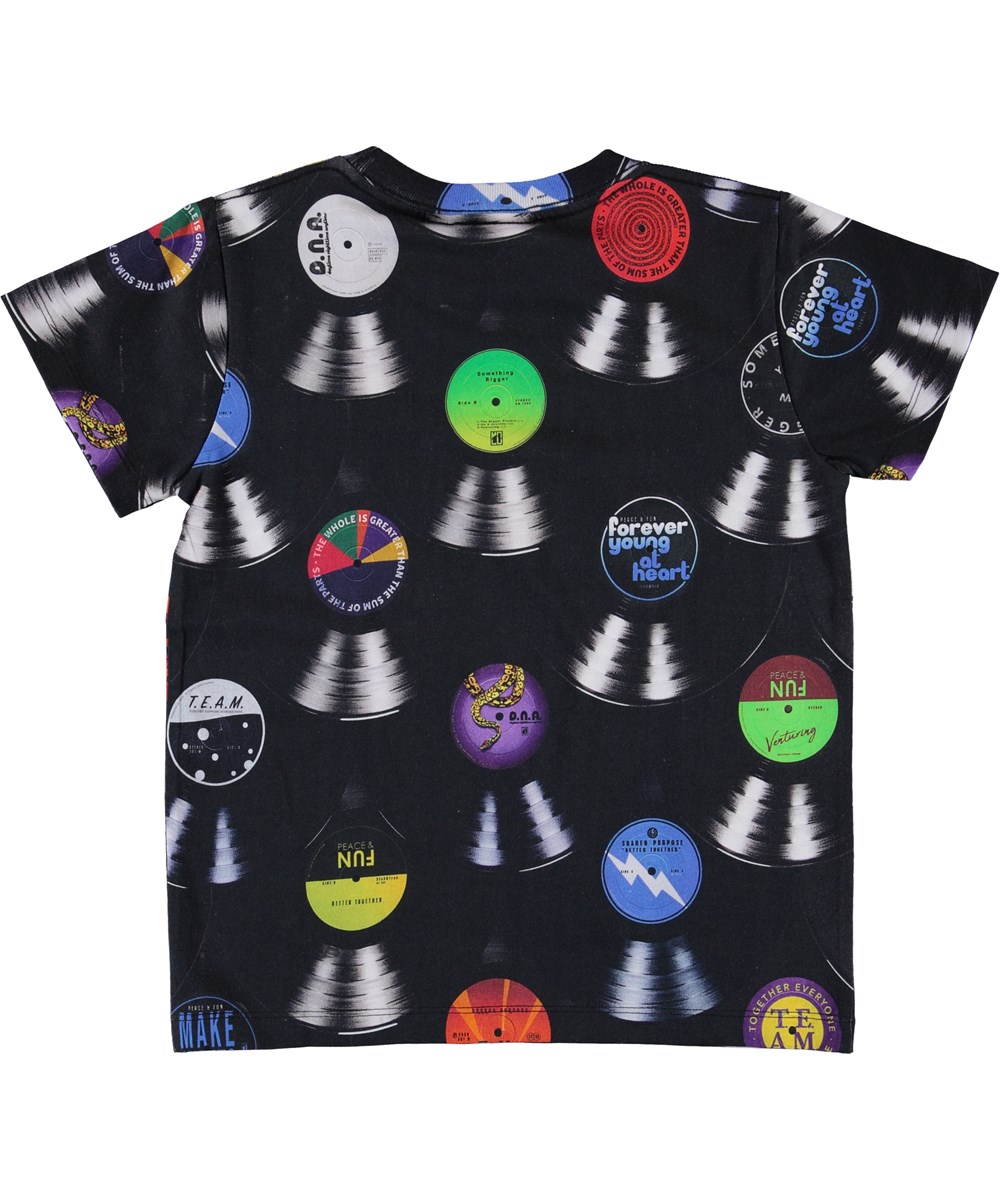 Raymont - Records - Zwarte t-shirt met LP print