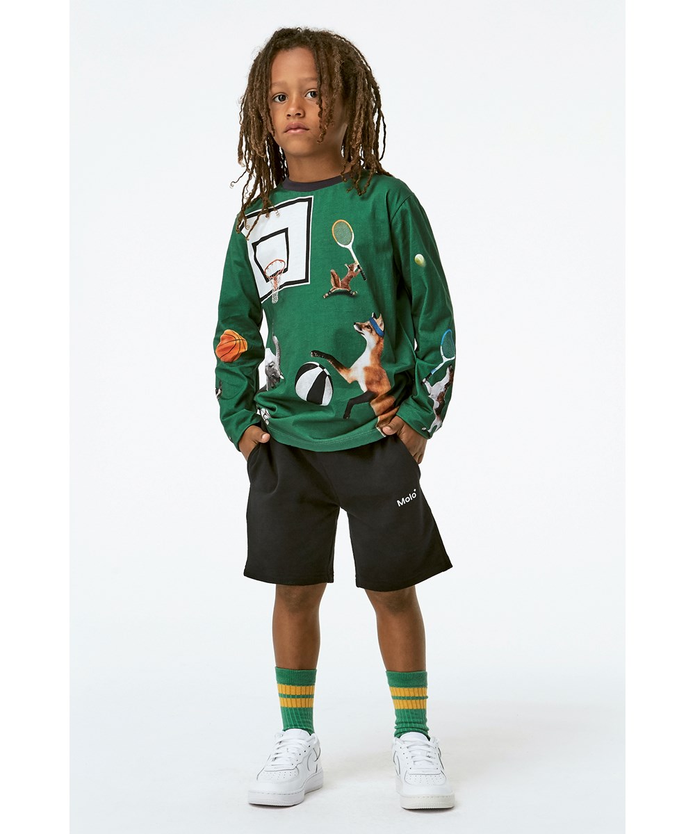 Reif - Ball Players - Groene biologische shirt met dieren