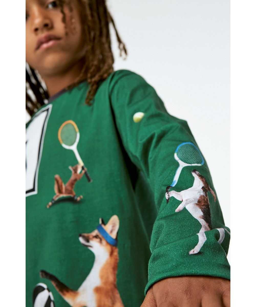 Reif - Ball Players - Groene biologische shirt met dieren