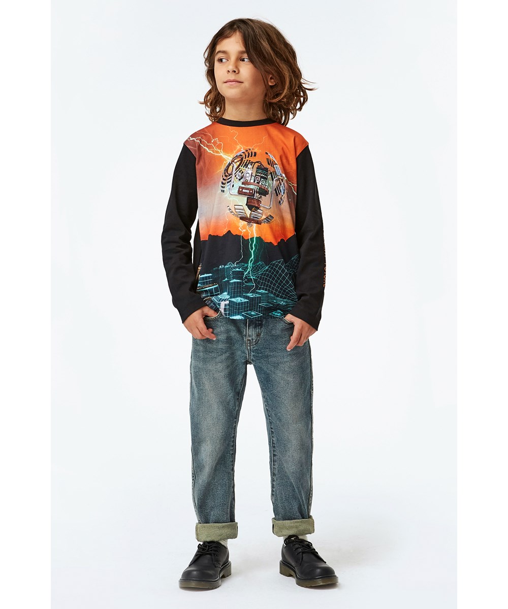 Reif - Future - Zwart shirt met tijdmachine