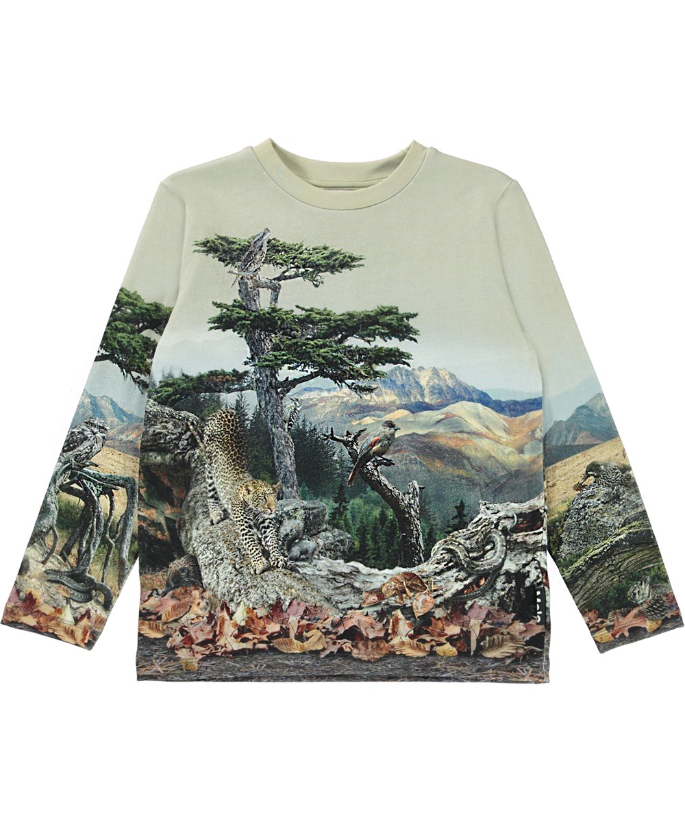 Reif - See The Animals - Biologische longsleeve met een print van de natuur