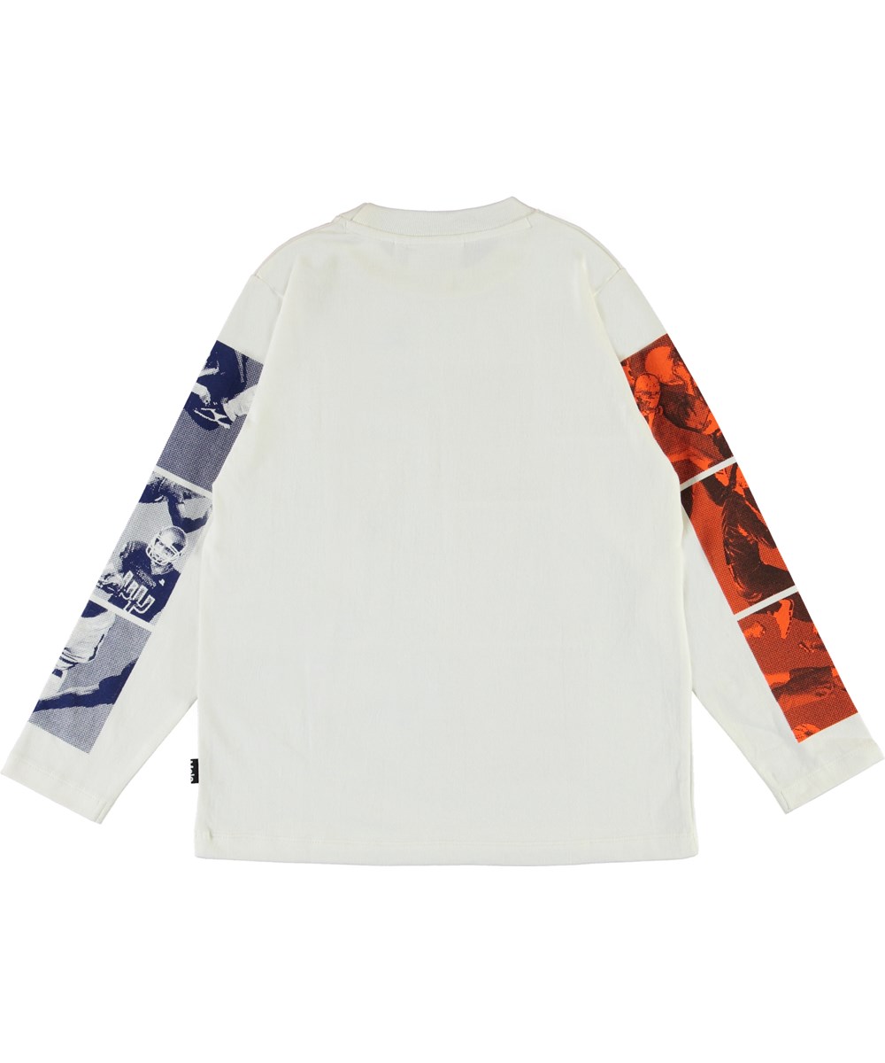 Reif - White Star - Witte biologische shirt met sportprint