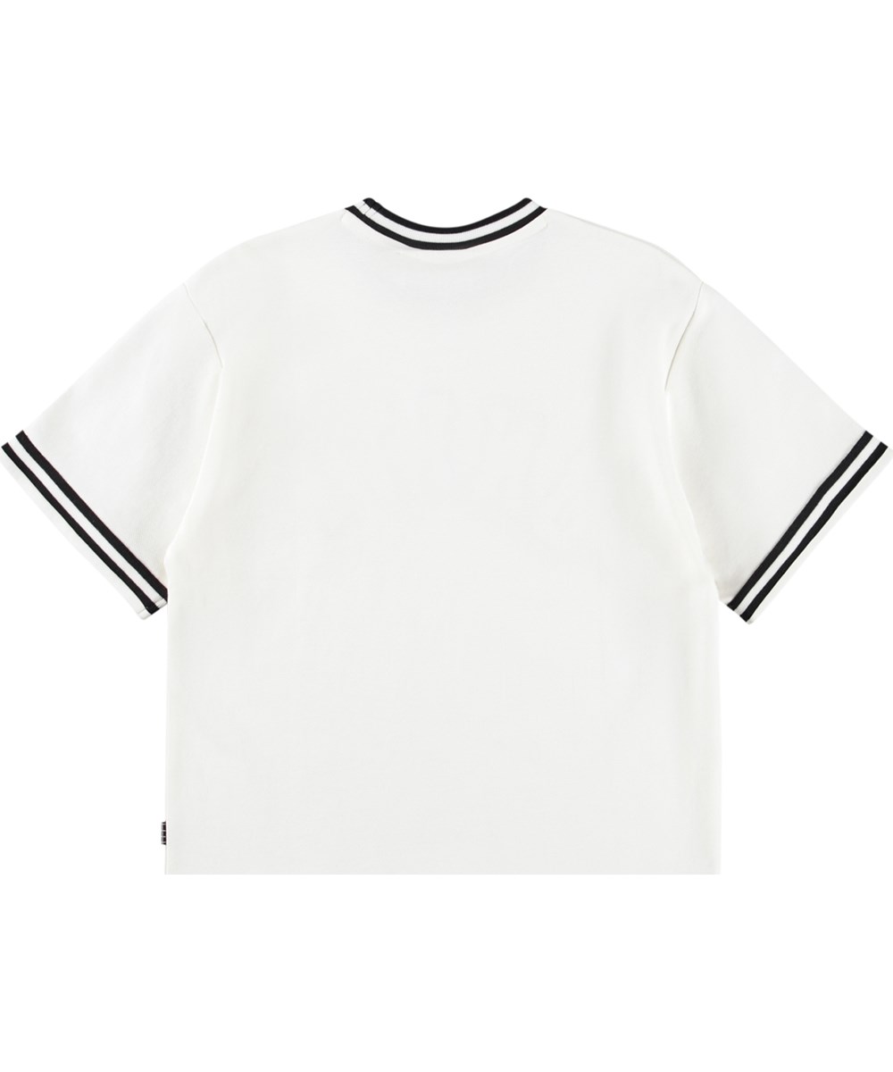 Renley - Daylight White - Wit sportief kinder T-shirt gemaakt van biologisch katoen