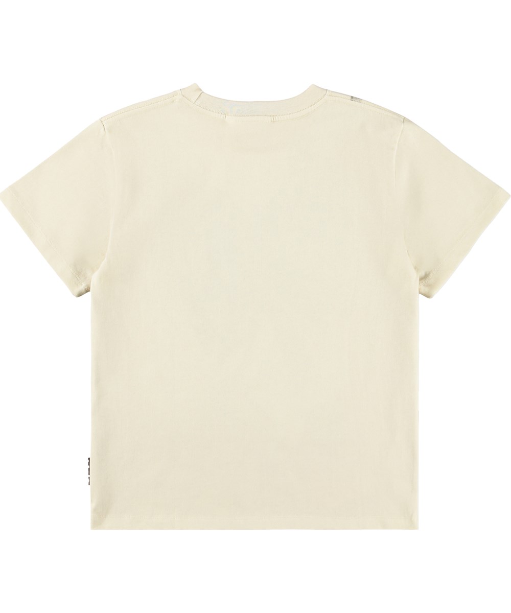 Riley - Guitars - Beige kinder T-shirt gemaakt van biologisch katoen