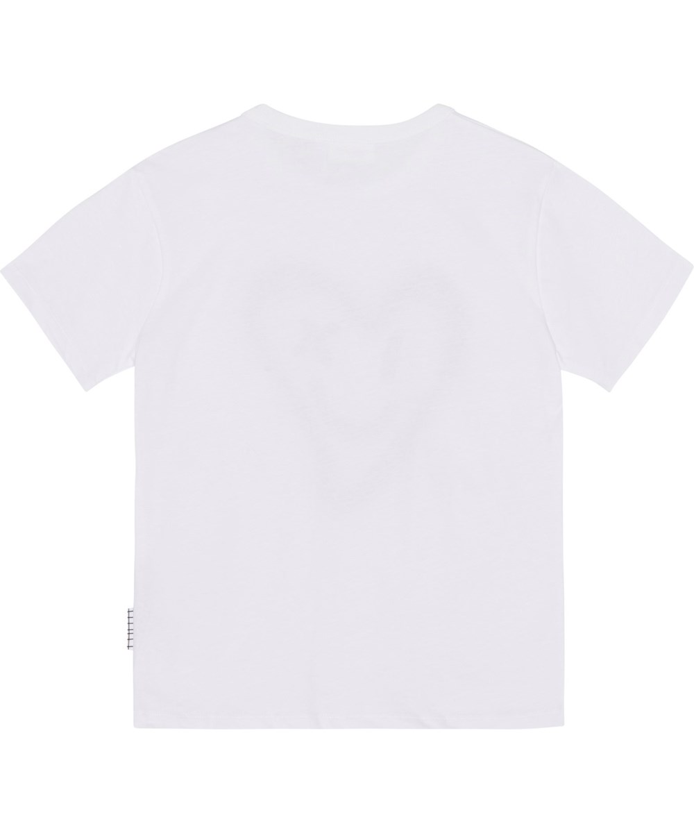 Riley - Wave Maker - Witte biologische t-shirt met blauwe 'Make waves' print