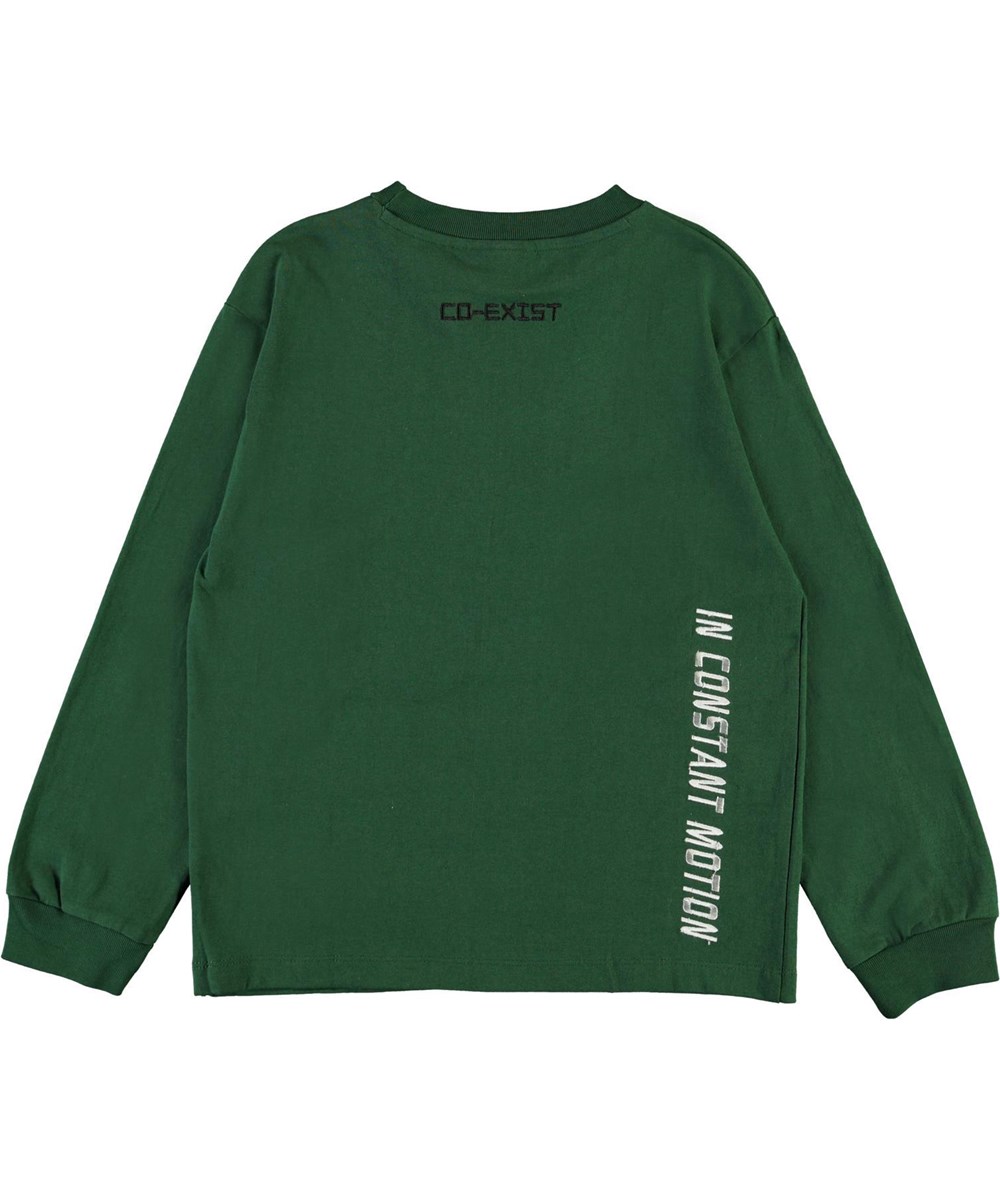 Rin - Eden - Donkergroene sweater met tekst