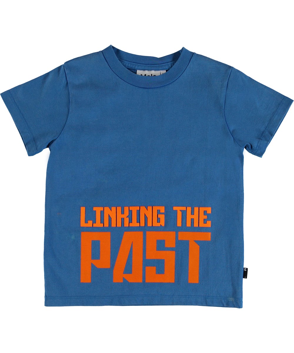 Road - A_I_ Blue - T-shirt met tekst