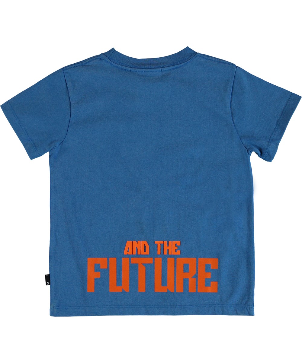 Road - A_I_ Blue - T-shirt met tekst