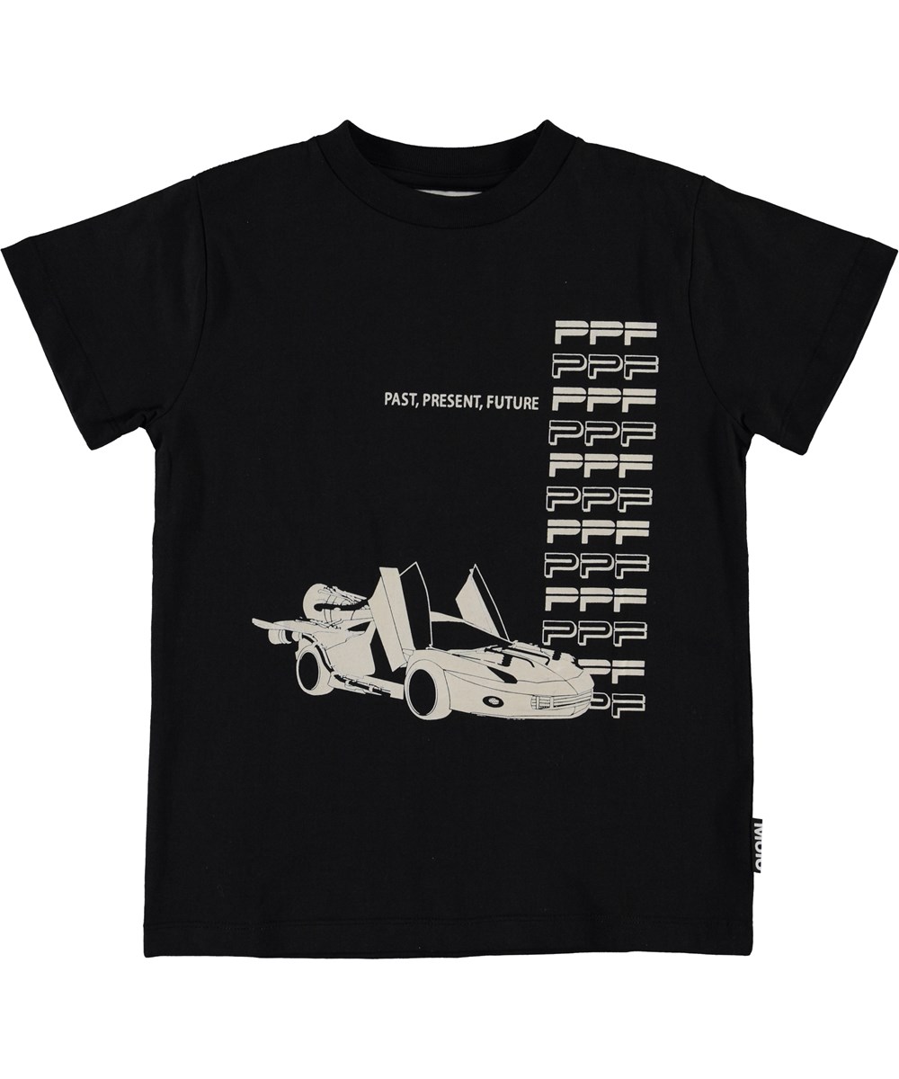 Road - Graphic Car - Zwart t-shirt met autoprint
