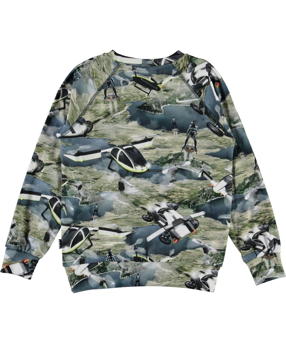 Romeo - Up In The Air - Biologisch shirt met vliegende auto’s