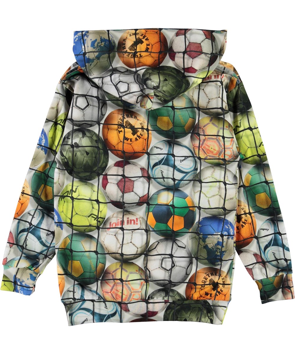 Romo - Footballs - Biolgische hoodie met voetballen