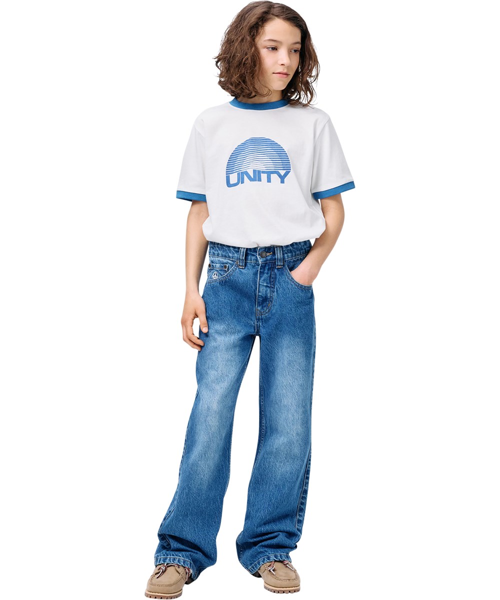 Ronin - Unity - Wit kinder T-shirt gemaakt van biologisch katoen