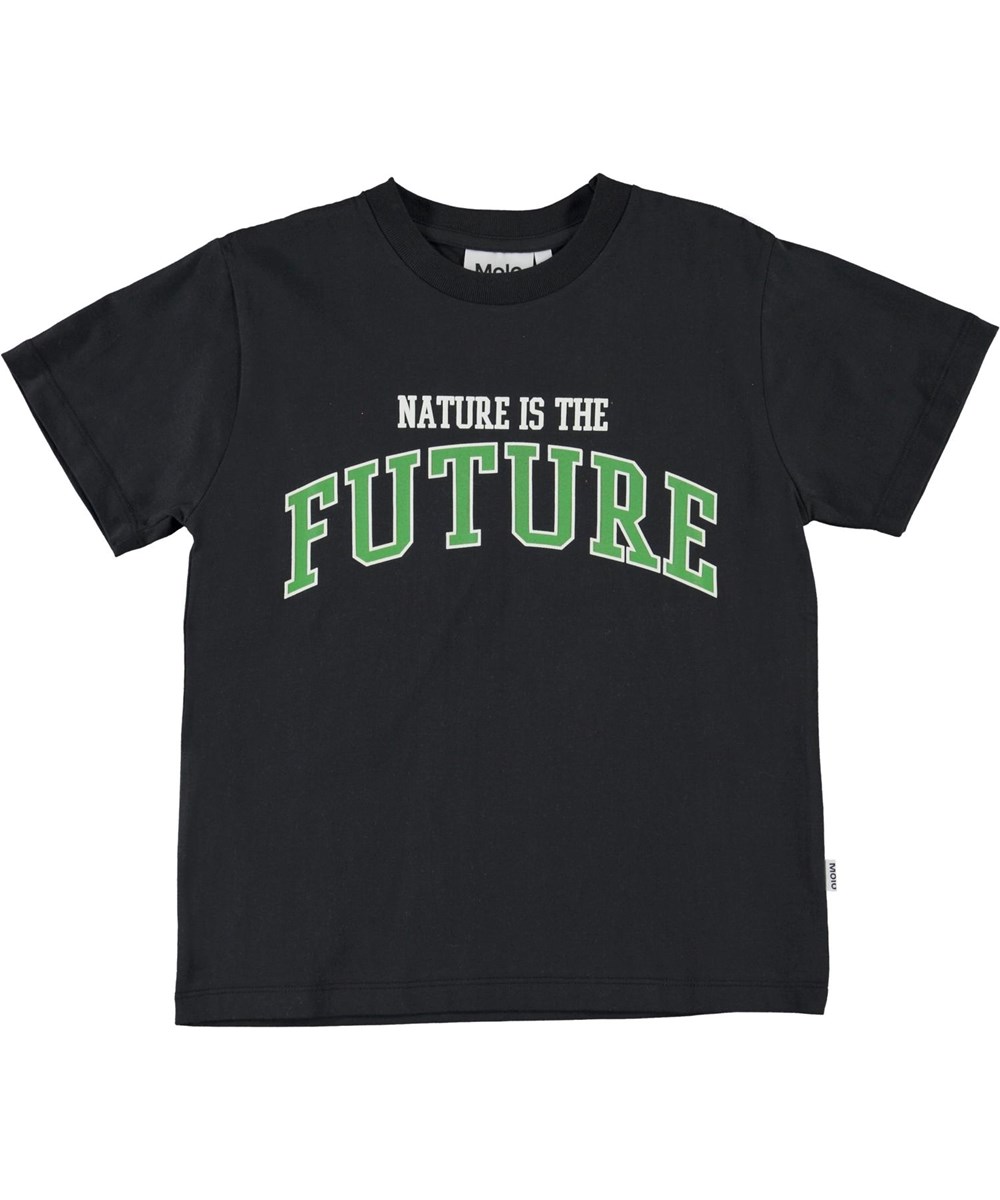 Roxo - Black - Zwarte biologische t-shirt nature is future