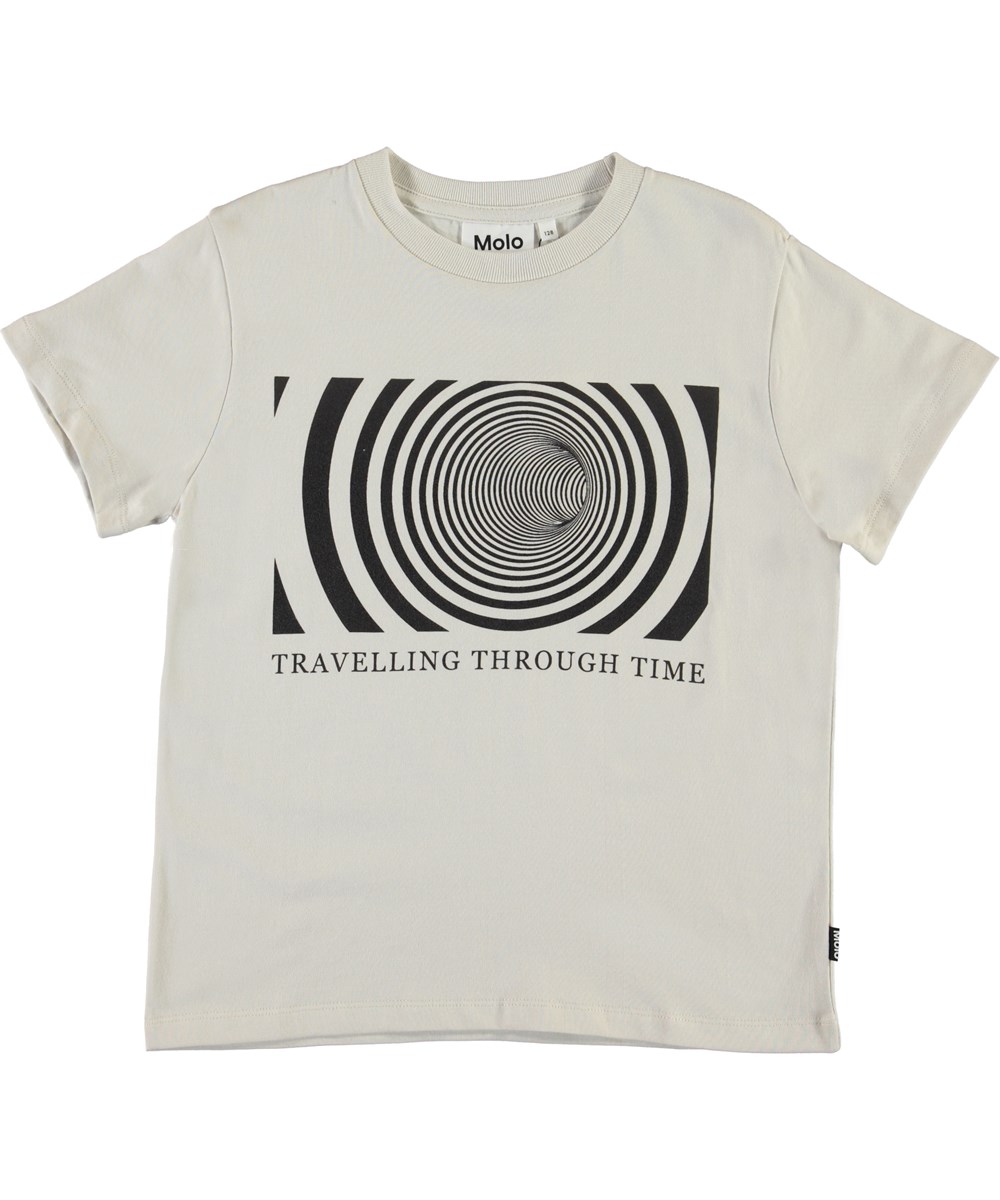 Roxo - Through Time - Witte biologische t-shirt met print