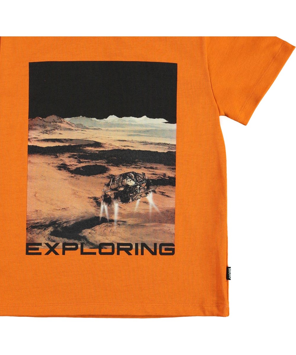 Roxo - Autumn Forest - Oranje biologische exploring t-shirt op Mars