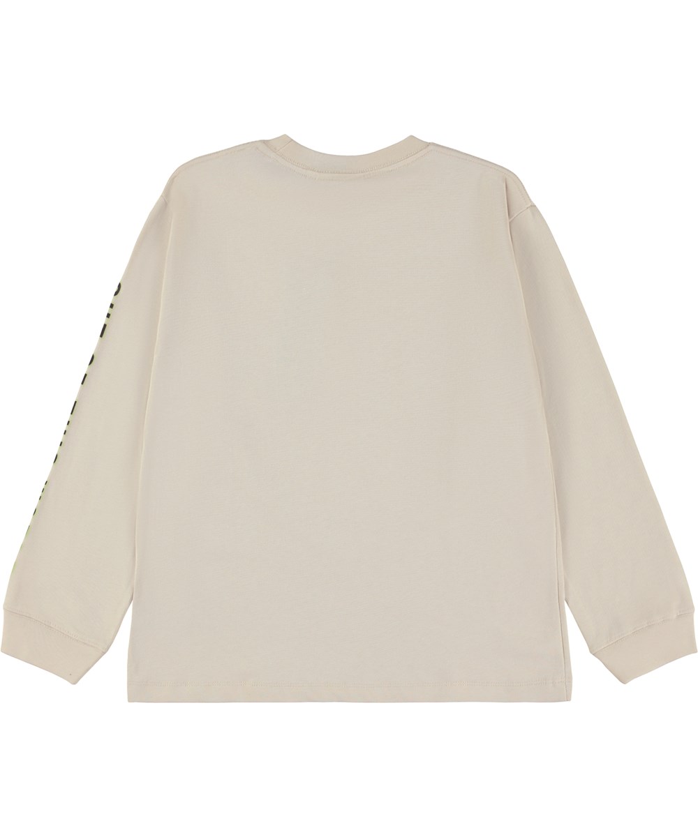 Rube - Sandy - Gebroken witte biologische long sleeve met heelal print 