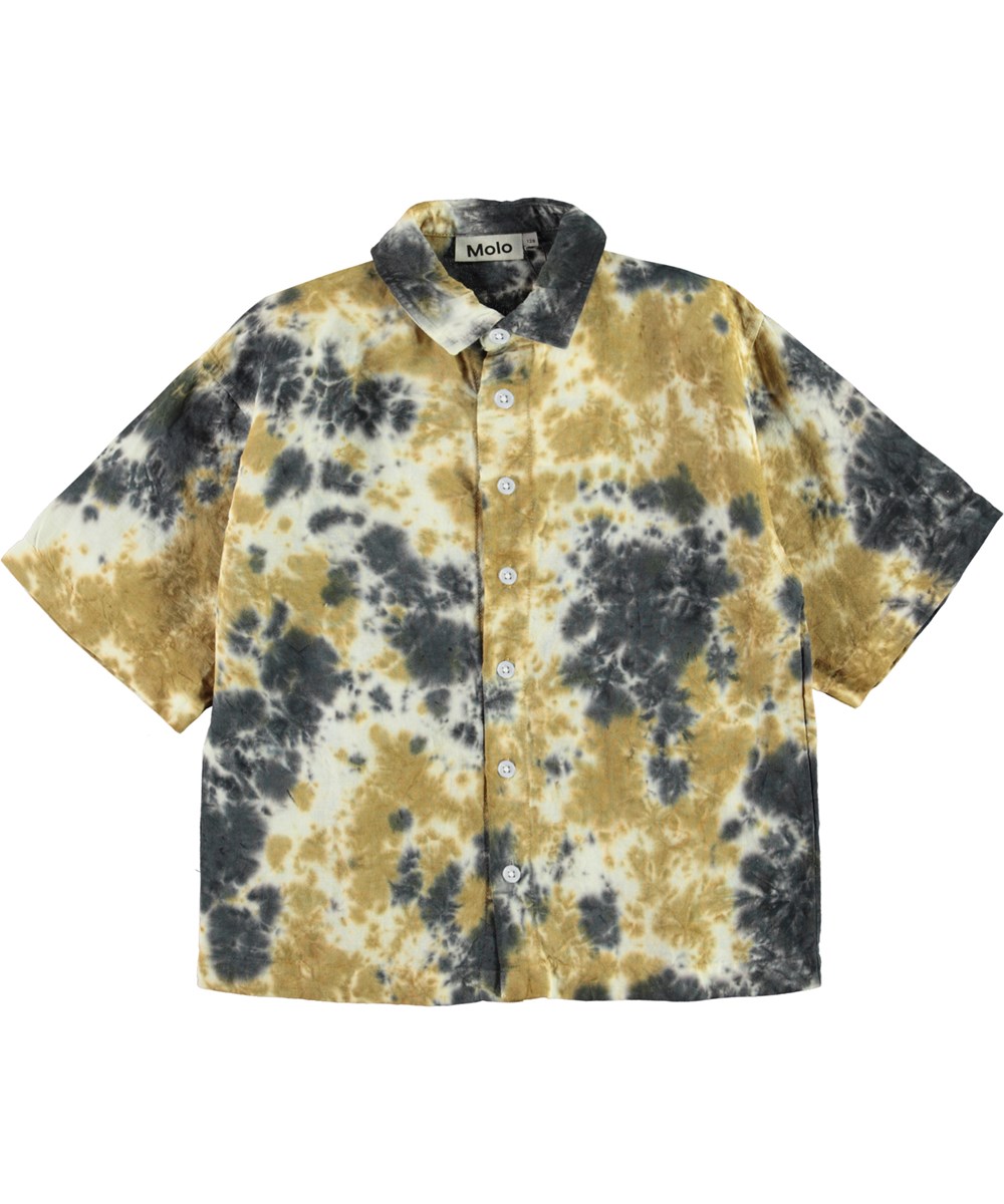 Richie - Tie Dye Blob - Kurzarmhemd mit Batikdruck.