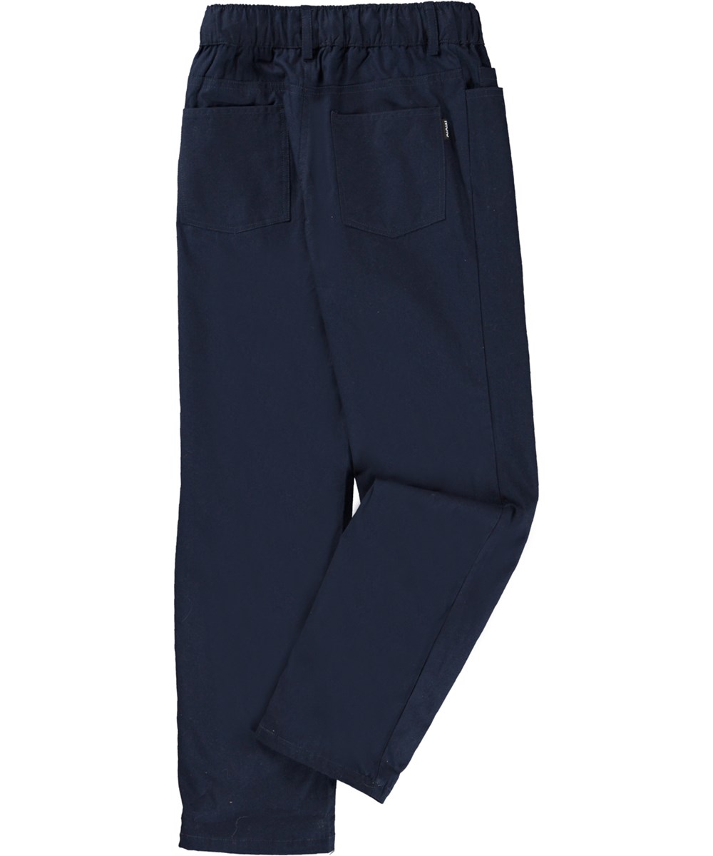 Abe - Galaxy Blue - Dunkelblaue Hose mit elastischem Bund