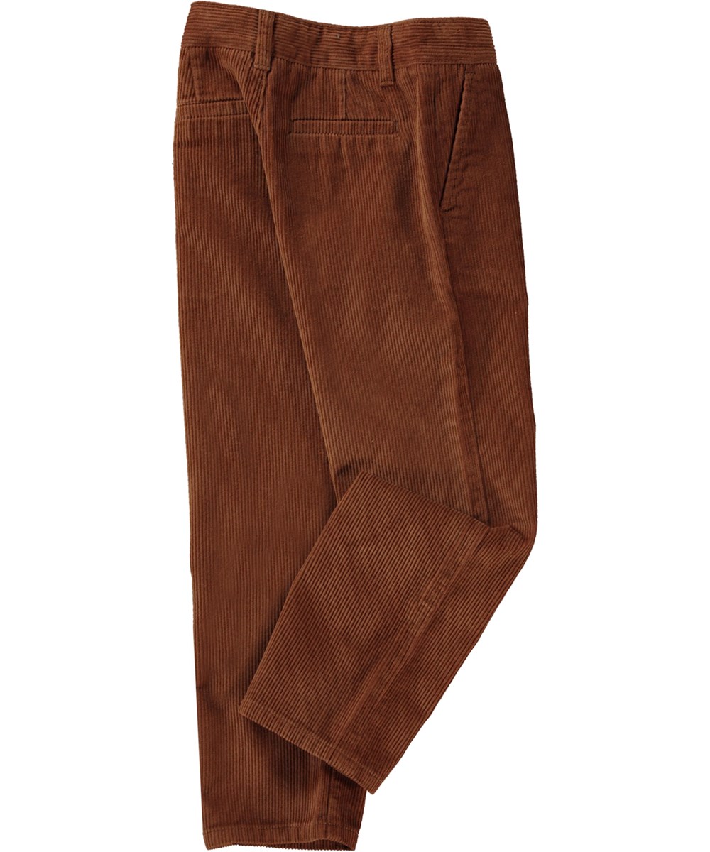 Aces - Russet - Braune Hose aus geripptem Samt