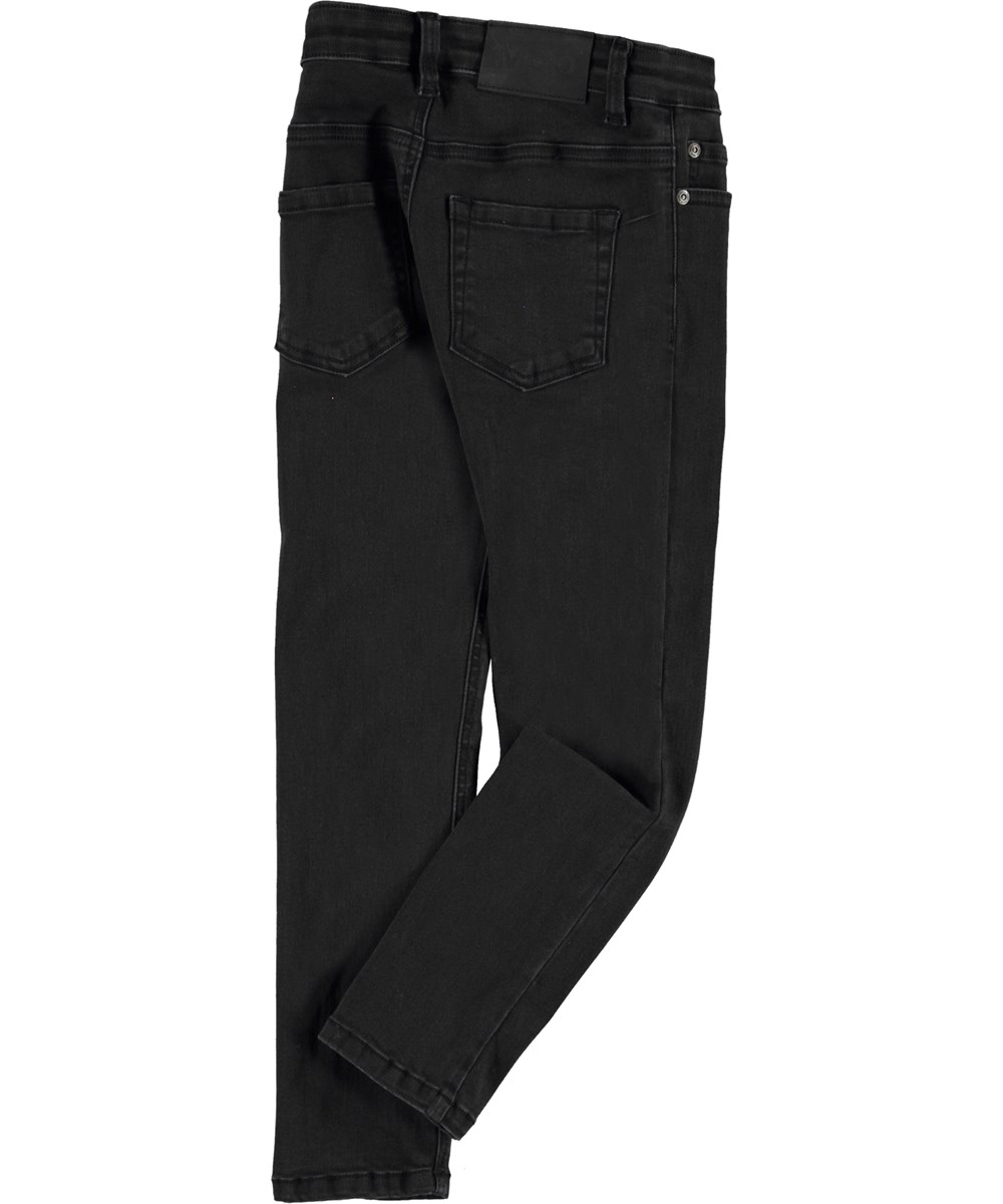 Aksel - Black - Schmal geschnittene schwarze Denim-Jeans
