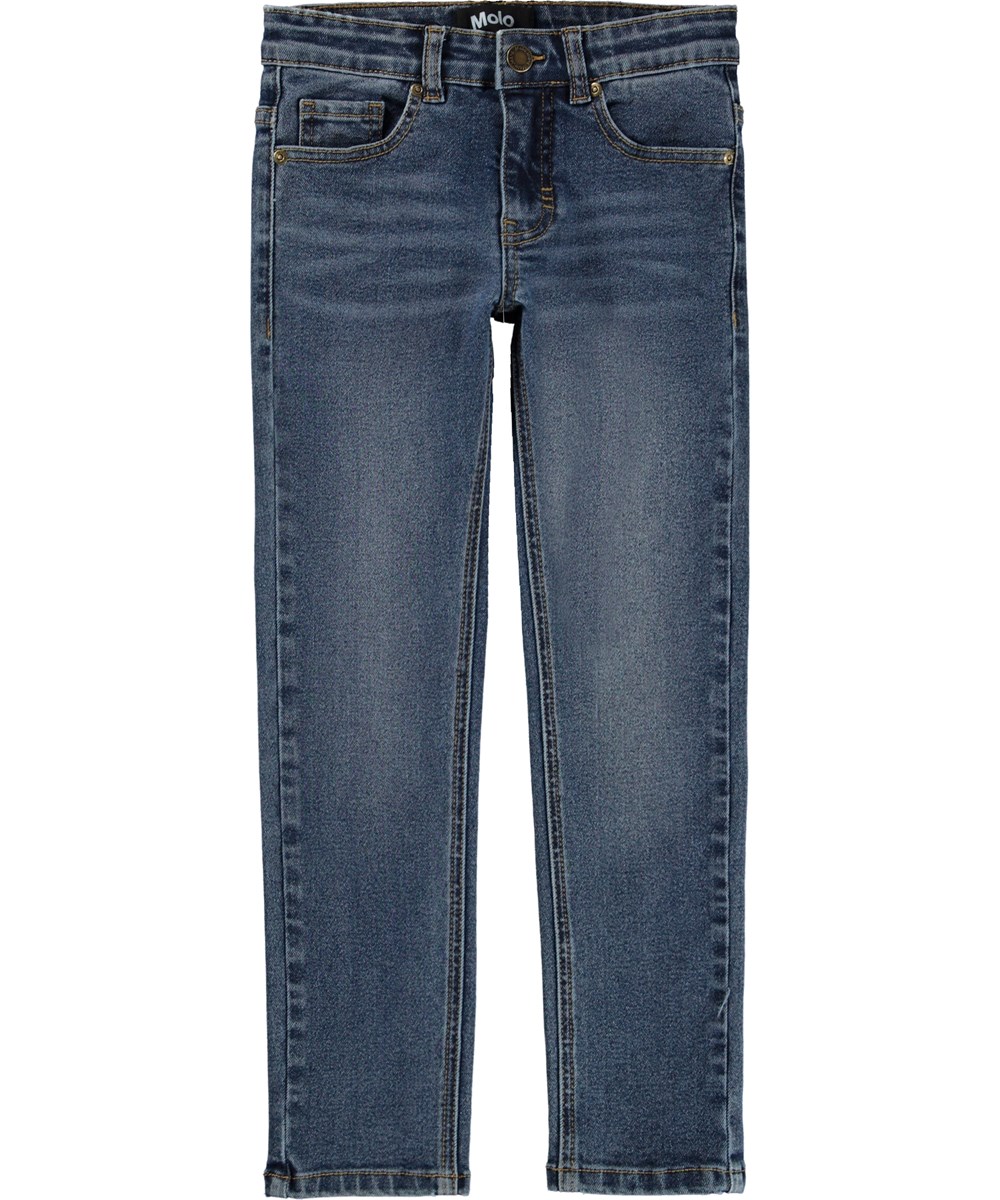 Aksel - Indigo - Schmal geschnittene blaue Denim-Jeans