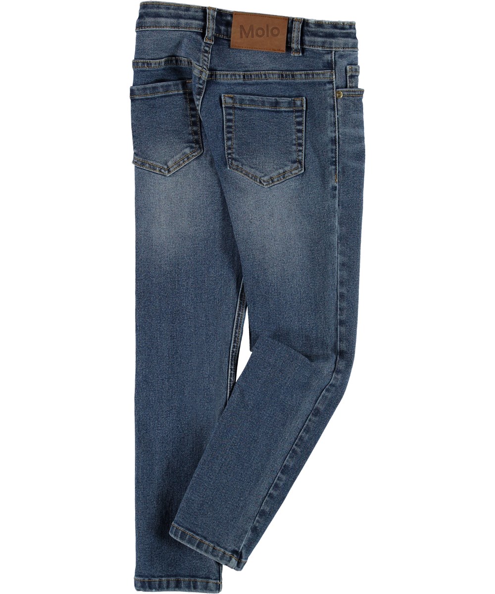 Aksel - Indigo - Schmal geschnittene blaue Denim-Jeans