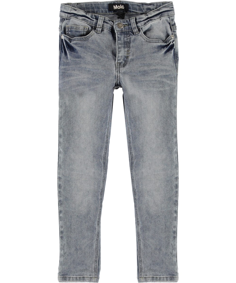 Aksel - Ash Denim - Graue slim Denim Jeans
